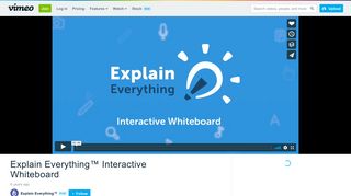 Explain Everything™ Interactive Whiteboard on Vimeo