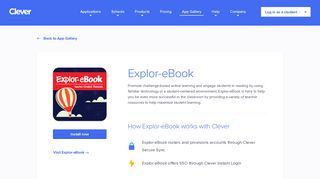 Explor-eBook - Clever application gallery | Clever