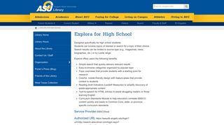 Explora for High School - Angelo State University