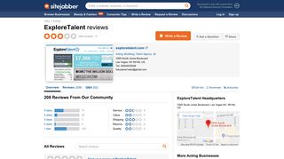 ExploreTalent Reviews - 208 Reviews of Exploretalent.com | Sitejabber