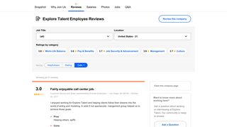 Working at Explore Talent: Employee Reviews | Indeed.com