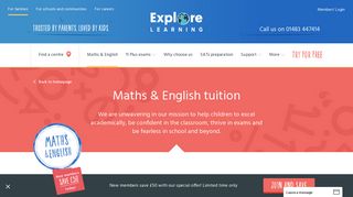 Maths and English Tuition for Children - Explore Learning