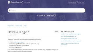 How Do I Login? – Help Center