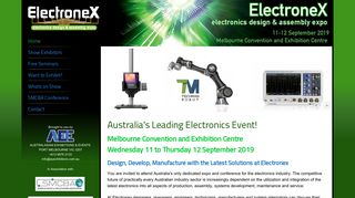 Electronex - Electronics Industry Expo & Conference 5-6 Sept Sydney
