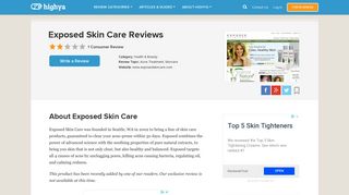 Exposed Skin Care Reviews - Is it a Scam or Legit? - HighYa