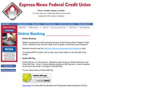 Online Banking - Express-News Federal Credit Union