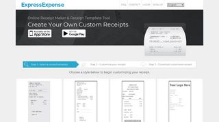 ExpressExpense - Custom Receipt Maker
