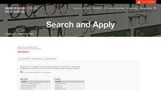 Search - Vision Express Careers