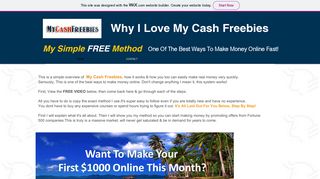 My Cash Freebies Now - Wix.com
