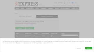 My Account | Account Preferences | Express.co.uk