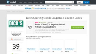Dicks Sporting Goods Coupons, Promo Codes | Slickdeals.net