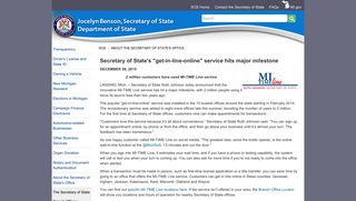 SOS - Secretary of State's 