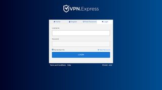 Login - VPN.Express
