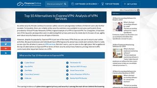 Top 10 Alternatives to ExpressVPN: Analysis of VPN Services ...