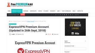 ExpressVPN Premium Account (Updated in 26th Sept, 2018) - Free ...