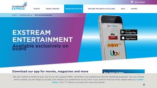 Wi-Fi and Entertainment | Exstream On Board | TransPennine Express