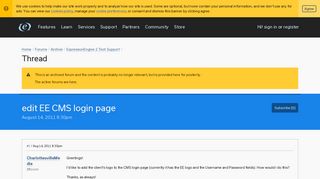 edit EE CMS login page | ExpressionEngine 2 Tech Support ...