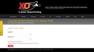 Login to Your OAK Airport Parking Account | Expresso Airport Parking