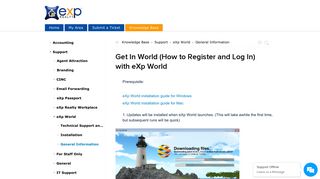 Get In World (How to Register and Log In) with eXp World - eXp Realty