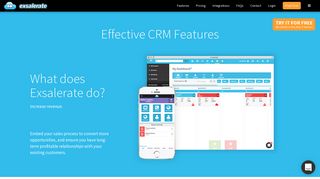 CRM Features | CRM For Small Business | Exsalerate