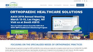 Orthopaedic EHR | Exscribe Orthopaedic Healthcare Solutions