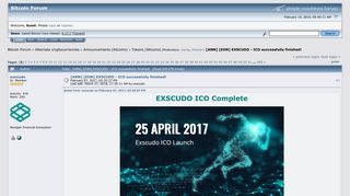[ANN] [EON] EXSCUDO - ICO successfully finished! - Bitcointalk