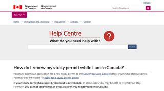 How do I renew my study permit while I am in Canada?