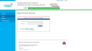 Extension Online: login to your free online ... - Collaborative for Children