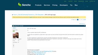 MVC with login page - Sencha.com