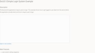 Learn from Saki: ExtJS 5 Simple Login System Example