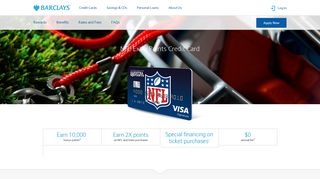 NFL Extra Points Credit Card | Barclays US