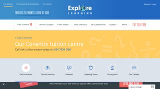Our Coventry tuition centre - Coventry Children's Maths, English & 11 ...