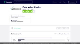 Extra Value Checks Reviews | Read Customer Service ... - Trustpilot