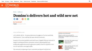 Domino's delivers hot and wild new net | ITworld