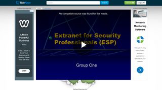 Extranet for Security Professionals (ESP) - ppt video online download