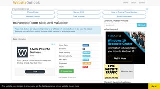 Extranetsdf : Website stats and valuation
