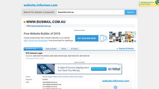 busmail.com.au at WI. STA Intranet Login - Website Informer