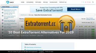 10 Best ExtraTorrent Alternatives for 2019 - Ivacy