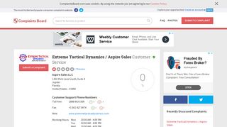 Extreme Tactical Dynamics / Aspire Sales Customer Service ...