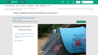 Camping at Camp eXtremeZone is cozy and fun! - Picture of Xtreme ...