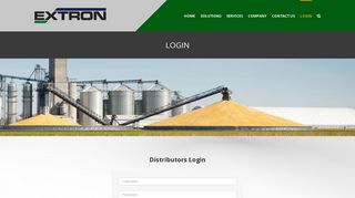 Log In Here - Login - Extron Grain - Grain Management Systems