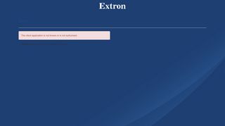 Extron Insider Account Login | Extron