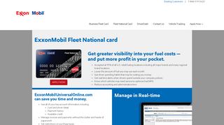 National Fleet Cards From ExxonMobil | Universal Fleet Card