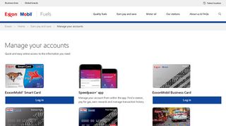Manage Personal and Business Accounts | Exxon and Mobil