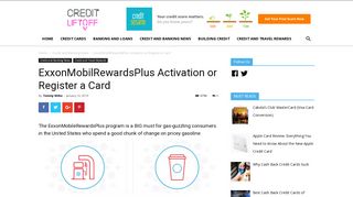 ExxonMobilRewardsPlus Activation or Register a Card - Credit Liftoff