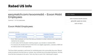 easymatch.com/exxonmobil - Exxon Mobil Employees - Rated US Info