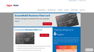 Fleet Fuel Cards from ExxonMobil | Business Fuel Cards and Fleet ...