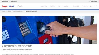 Business Gas Credit Cards from ExxonMobil | Exxon and Mobil