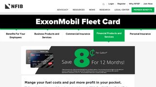 ExxonMobil Fleet Card | NFIB