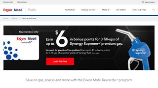 Exxon Mobil Rewards+™ program